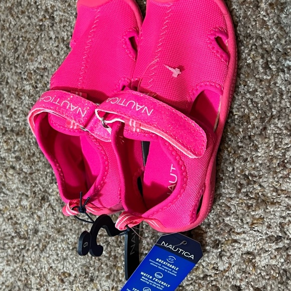 Nautica Kids Kettle Gulf Protective Water Shoes Closed-Toe Sport SZ9 Neon Pink - Picture 3 of 8